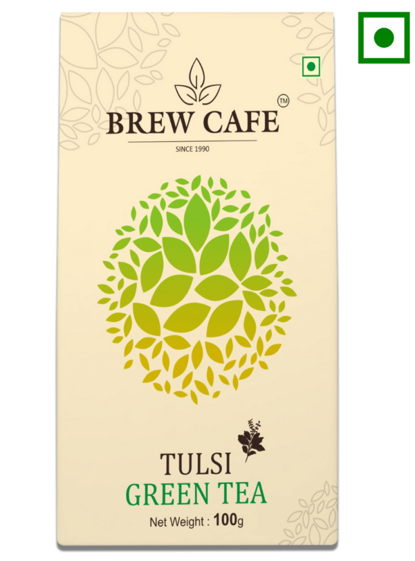 Tulsi green tea packet